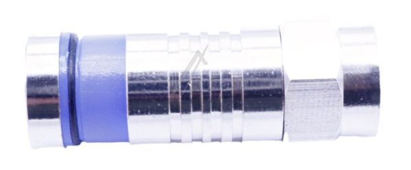 F-KOMPRESSIONSSTECKER FÜR 7,2-7,4MM KABEL,  VERNICKELT