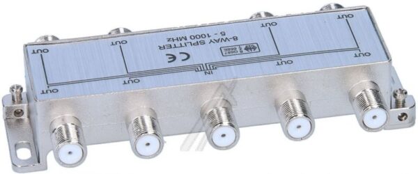 8-FACH VERTEILER 5-1000MHZ MINI F-TECHNIK DÄMPFUNG: 11DB