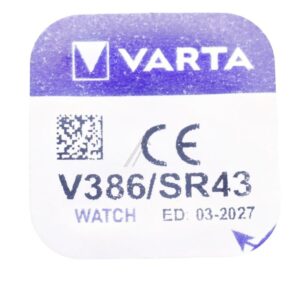 V386 SR43 1,55V-105MAH SILBEROXID KNOPFZELLE VARTA