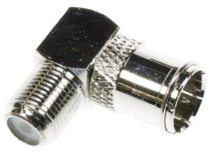 F-SCHNELLSTECKER/ F-KUPPLUNG VERBINDER ABGEWINKELT 90 GRAD