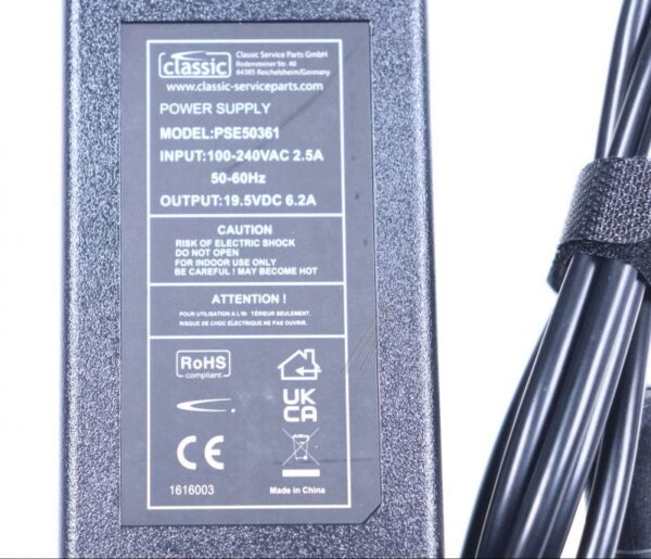19,5V-6,2A-120W PSE50361 EU NETZTEIL/ LADEGERÄT ALTERNATIV FÜR SONY