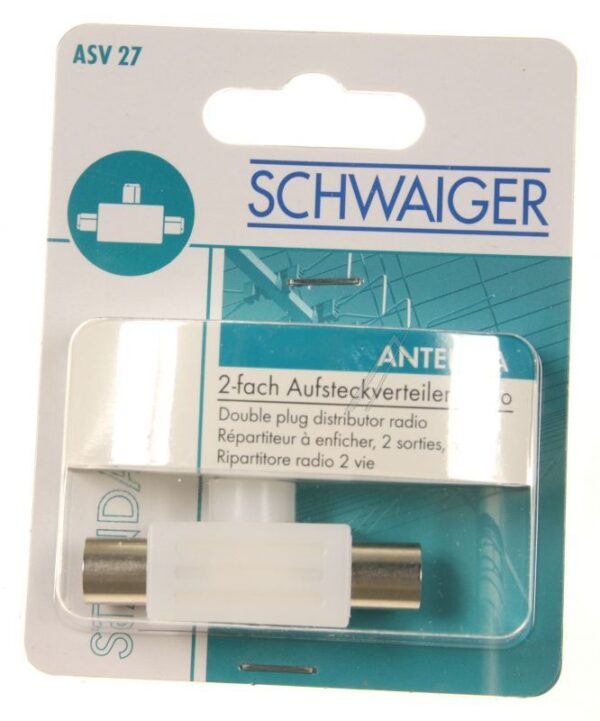 ASV27532 STECK-ANSCHLUSSVERTEILER 2X RDF WEISS