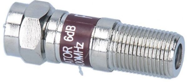 DÄMPFUNGSGLIED-6DB MIT F-STECKER OHNE DC-DURCHGANG