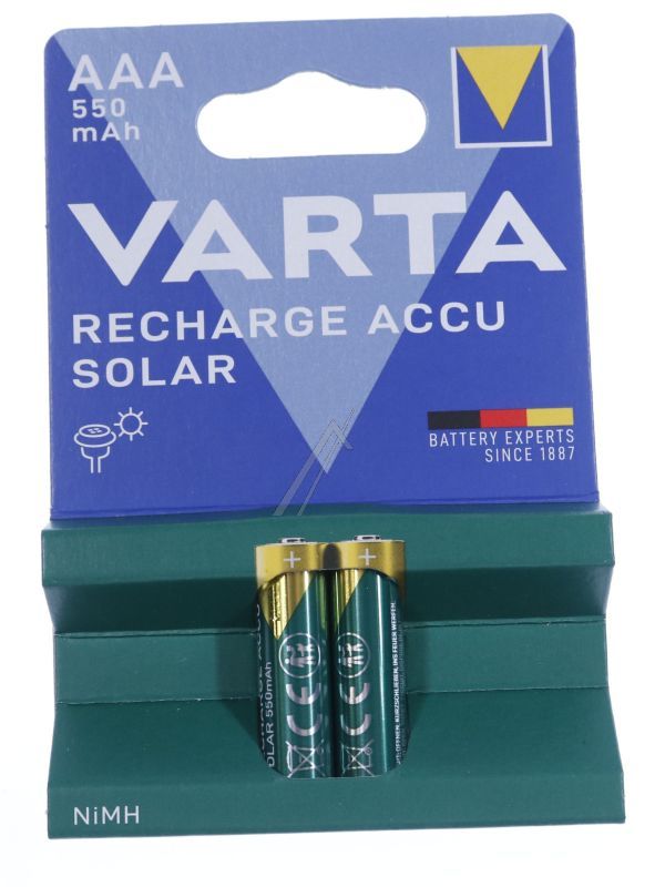 HR3 56733101402 1,2V 550MAH SOLAR AKKU VARTA AAA 2ER BLISTER