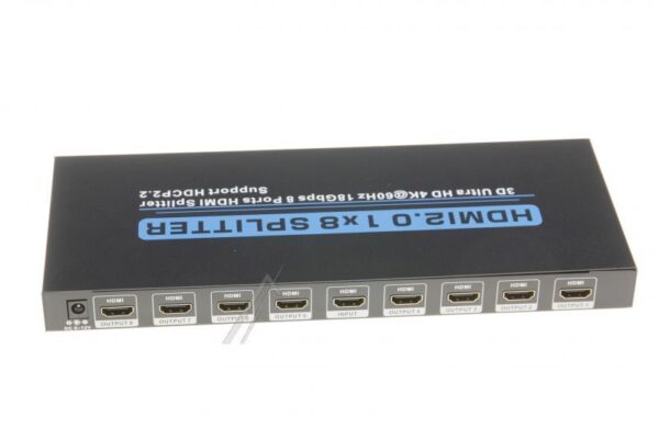 HDMI 2.0 VERTEILER 8FACH 1X IN - 8X OUT,  3D,  4K*2K@60HZ