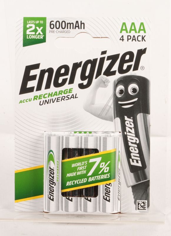 LR03 E301375707 NIMH AKKUMULATOR UNIVERSAL,  MICRO (AAA),  600MAH,  VORGELADEN CHP 4 STÜCK