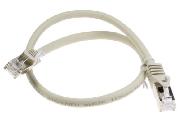 PATCHKABEL CAT7 RJ45 S/ FTP (PIMF) GRAU 0,5M LSOH