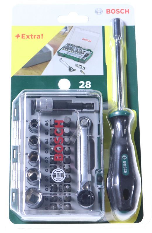 2607017331 BITSATZ 27-TEILIG MIT MINI-RATSCHE UND SEPARATEM HANDBITHALTER