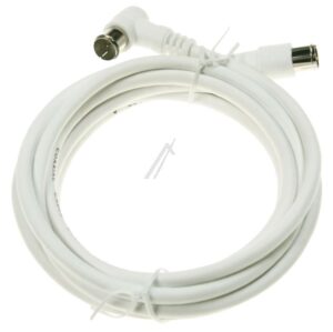 F-QUICK-ANSCHLUSSKABEL 2,5M CLASS A WINKEL/ GERADE WEISS