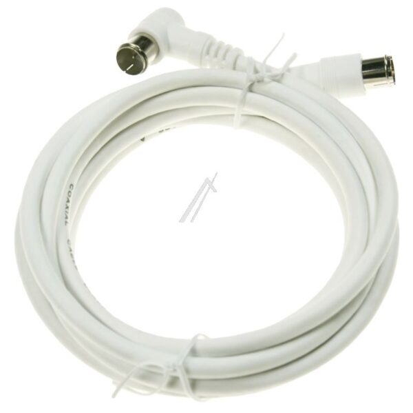 F-QUICK-ANSCHLUSSKABEL 2,5M CLASS A WINKEL/ GERADE WEISS