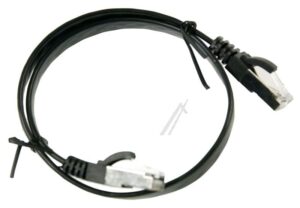 PATCHKABEL CAT7, RJ45, U/ FTP,  SCHWARZ,  0,5M,  SLIM