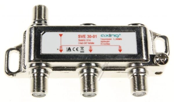 SVE 30-01 SVE03001 3-FACH SAT-VERTEILER 5-2200MHZ DC-DIODENENTKOPPELT