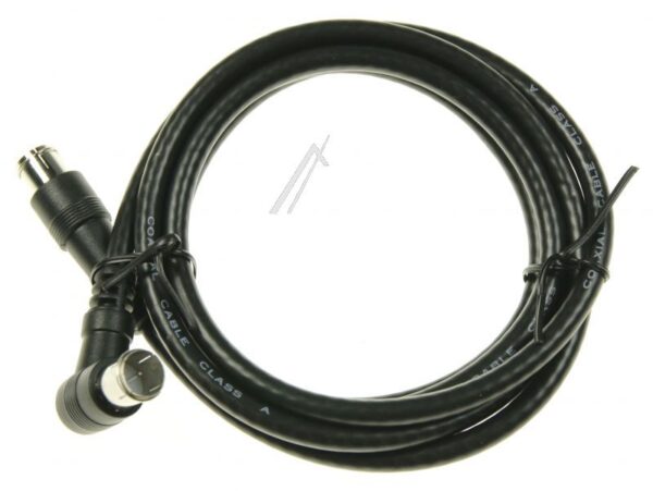 F-QUICK-ANSCHLUSSKABEL 1,5M CLASS A WINKEL/ GERADE SCHWARZ