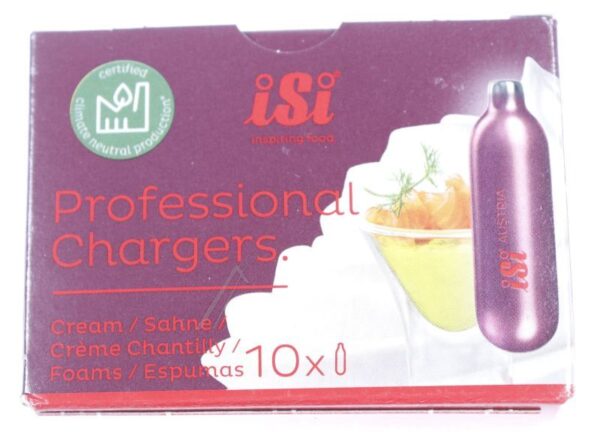 17008182 PATRONE SAHNEKAPSELN ISI PROFESSIONAL CHARGERS 10 STÜCK