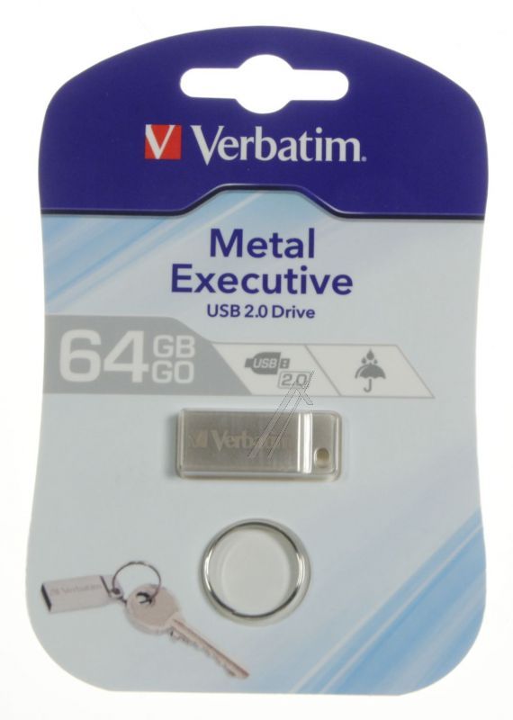 64GB 98750 METAL EXECUTIVE SILVER USB 2.0 DRIVE 64GB