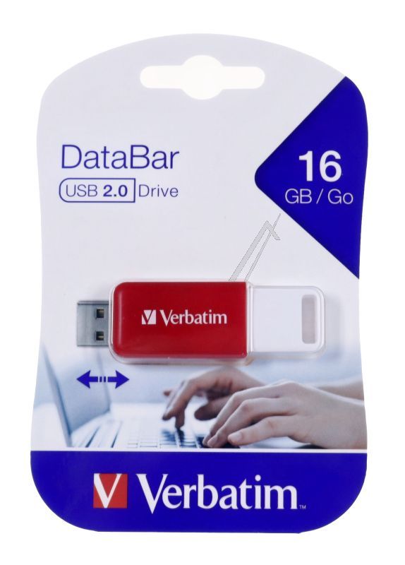 49453 V DATABAR USB 2.0 DRIVE ROT 16GB