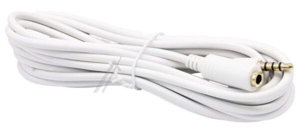 KLINKENVERLÄNGERUNG 4-POL. 3,5MM STECKER/ BUCHSE WEISS 3,0M