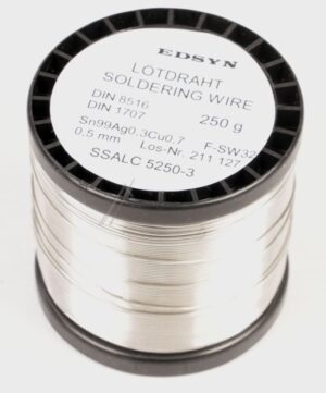 SN99AG0,3CU0,7 F-SW34 SSALC5250-3 LÖTDRAHT/ LÖTZINN,  BLEIFREI,  250G,  D=0.5MM