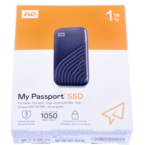 WD MY PASSPORT WDBAGF0010BGY-WESN WD MY PASSPORT NVME SSD 1TB SPACE GRAY USB-C