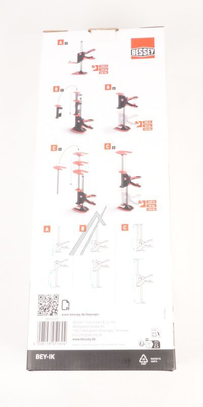 BEYCEPS INSTALLATION KIT BEY-IK ZUBEHÖR-SET 2-TEILIG FÜR EINHAND-MONTAGEWERKZEUG BEY23 BIS 60KG TRAGKRAFT FÜR 170-620MM NUTZBEREICH