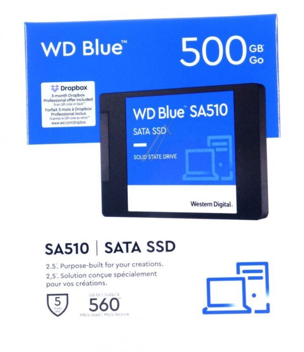 WD BLUE™ WDS500G3B0A 500GB 2,5" SATA-3 SSD-FESTPLATTE