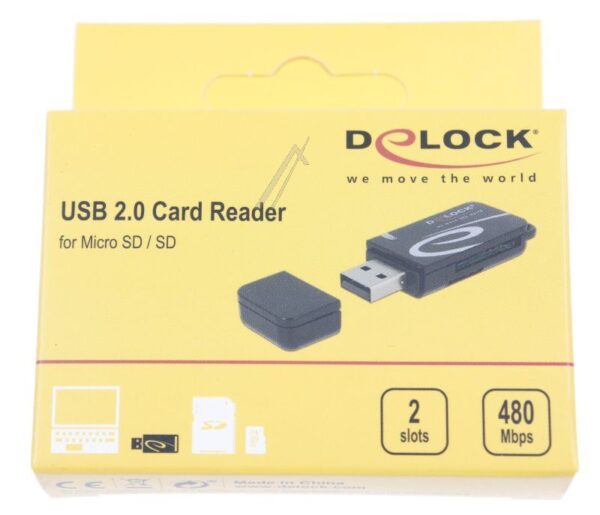 91602 MINI USB 2.0 KARTENLESER MIT SD UND MICRO SD SLOT