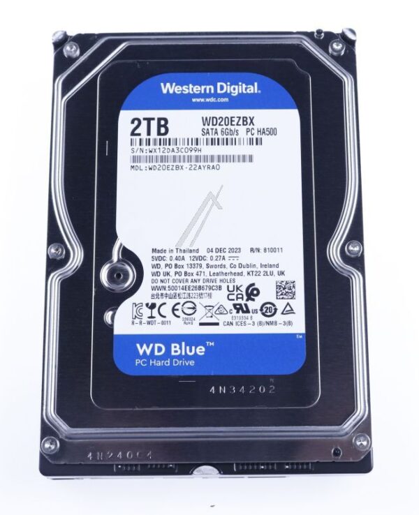 WD BLUE™ WD20EZBX 2TB 3,5"/ SATA-3 FESTPLATTE