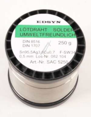 SN95,5 AG CU0,7 FSW34 SAC 5250 BLEIFREIER LÖTDRAHT 250G