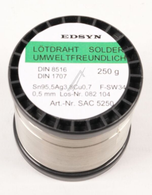 SN95,5 AG CU0,7 FSW34 SAC 5250 BLEIFREIER LÖTDRAHT 250G