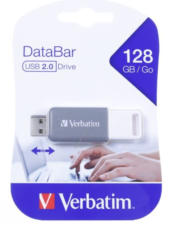 49456 V DATABAR USB 2.0 LAUFWERK GRAU 128GB