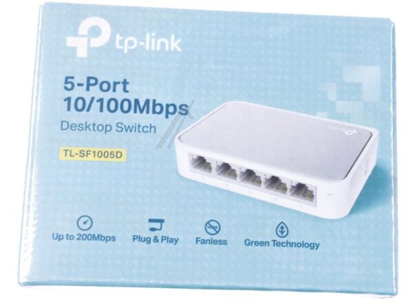 TL-SF1005D FAST ETHERNET SWITCH,  5 PORT,  DESKTOP