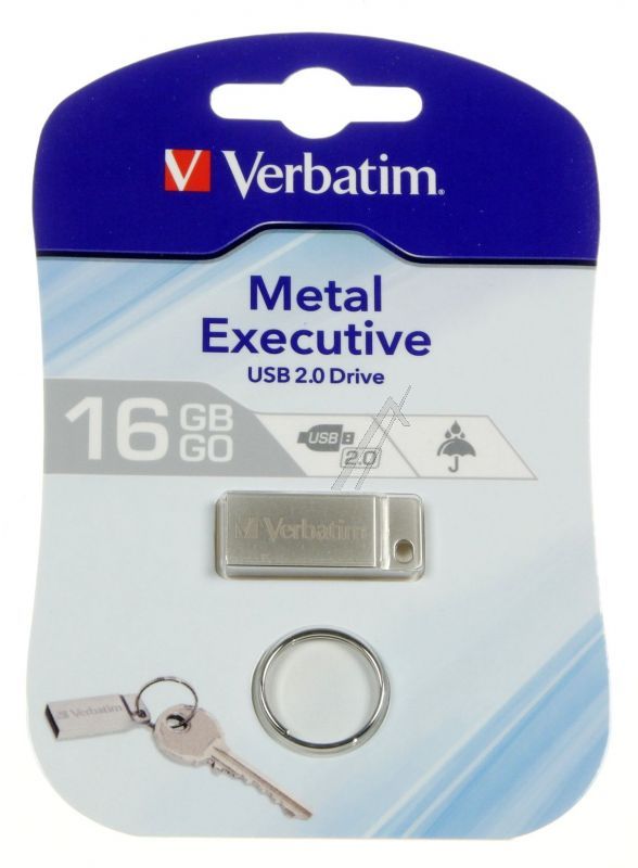 16GB 98748 MEMORIJSKA KARTICA METAL EXECUTIVE SILVER USB 2.0 DRIVE 16GB