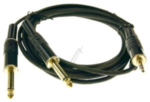 2X 6,3MM KLINKENSTECKER MONO > 3,5MM KLINKENSTECKER STEREO