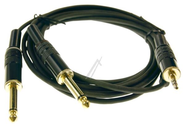 2X 6,3MM KLINKENSTECKER MONO > 3,5MM KLINKENSTECKER STEREO