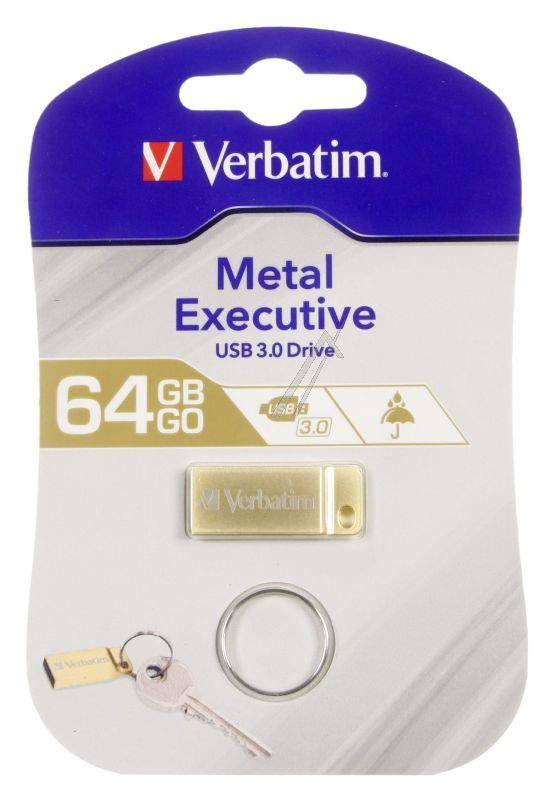 64GB 99106 METAL EXECUTIVE GOLD USB 3.0 DRIVE 64GB