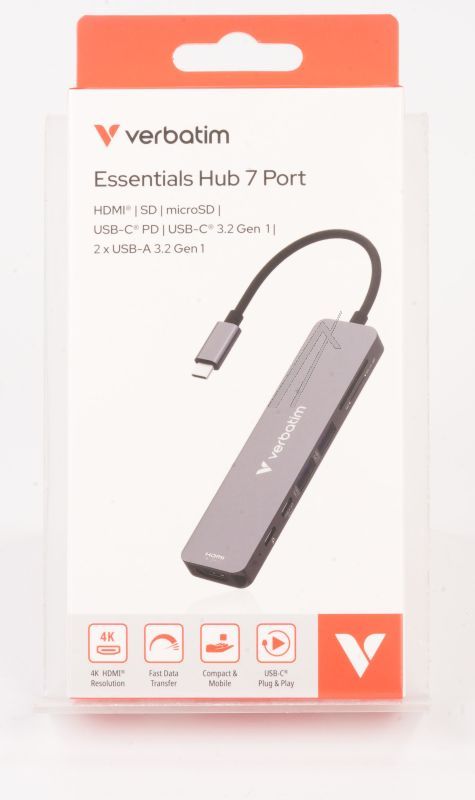 32158 USB-C-HUB 5-IN-1: 2× USB-A 3.2 GEN1, USB-C 3.2 GEN1, HDMI,  SD/ MICROSD