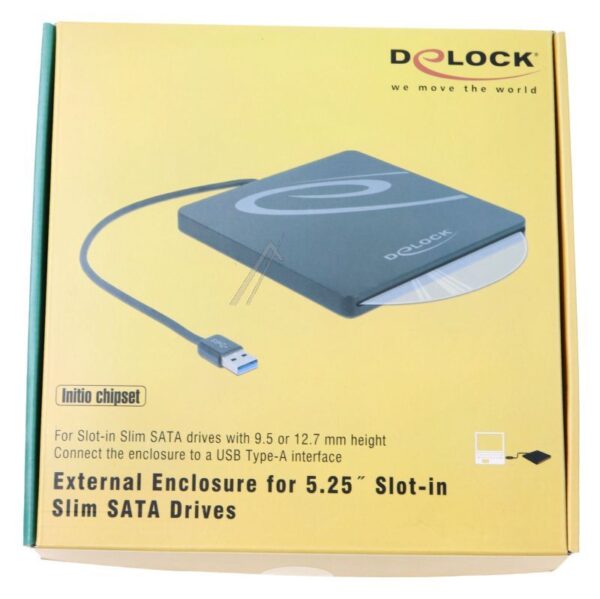 42604 EXTERNES GEHÄUSE FÜR 5.25 SLOT-IN SLIM SATA LAUFWERKE