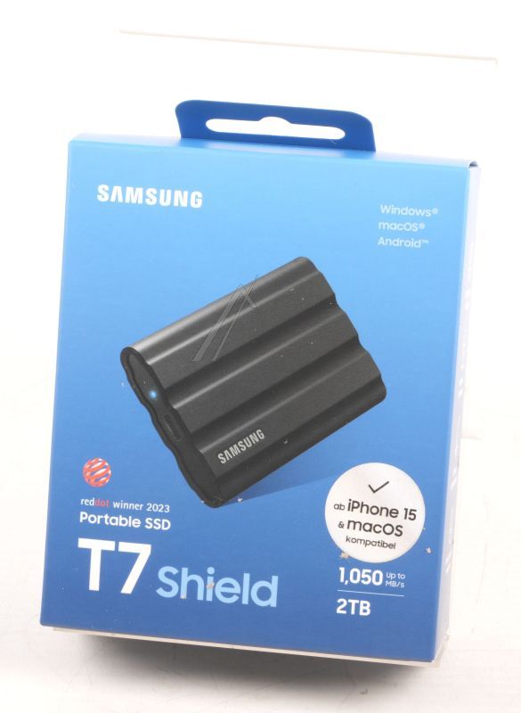 MU-PE2T0S/ EU SAMSUNG PORTABLE SSD T7 SHIELD 2TB USB 3.2 GEN2    IP65 SCHWARZ