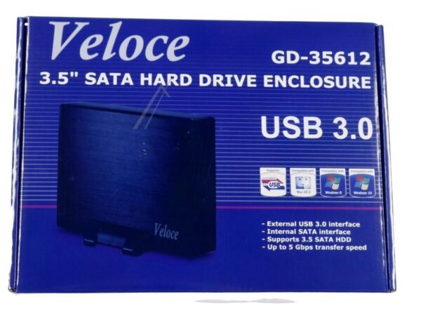 GD-35612 88884055 3,5" FESTPLATTENGEHÄUSE USB3.0/ SATAII BK
