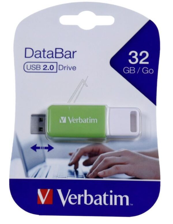 49454 V DATABAR USB 2.0 FLEŠ MEMORIJA,  ZELENA,  32 GB
