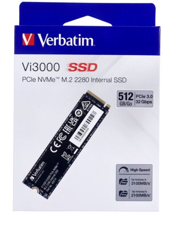 VI3000 PCIE NVME 49374 512GB M.2/ SSD-FESTPLATTE