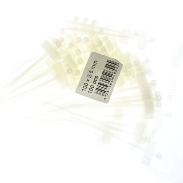 KABELBINDER 100X2,5MM NATUR MIT BESCHRIFTUNGSFELD