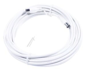 SAK 751-00 SAK75100 F QUICKFIX-KABEL AXIALE STECKER HOCH GESCHIRMT 7,50M SCHIRMUNGSMASS GEMÄSS EN60966-2-7 KLASSE A WEISS IM POLYBEUTEL M