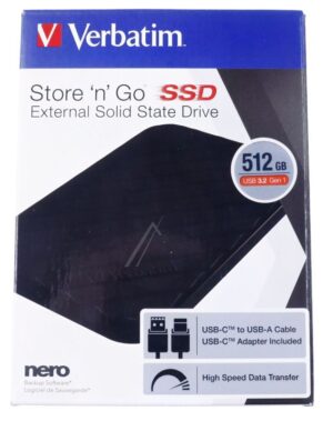 STORE ´N´ GO 53250 512GB 2,5"/ USB-C SSD-FESTPLATTE,  SCHWARZ