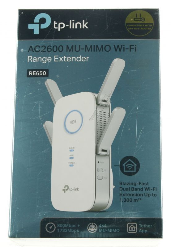 AC2600 RE650 WLAN DUALBAND-REPEATER,  1733MBIT/ S 5GHZ    800MBIT/ S 2,4GHZ