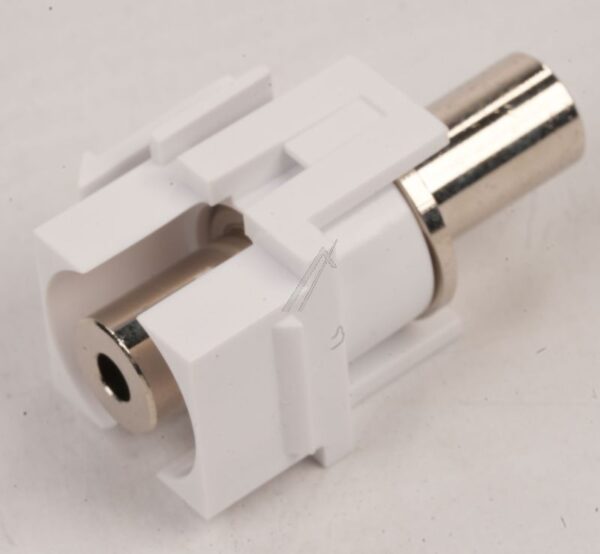 3,5MM KEYSTONE VERBINDER TRS KLINKE WEISS SILBER
