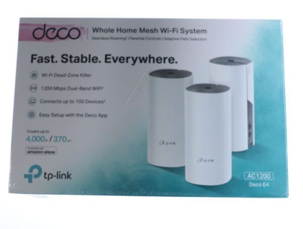 AC1200 DECO E4(3-PACK) DECO MESH WLAN-SYSTEM AC1200, 3ER SET