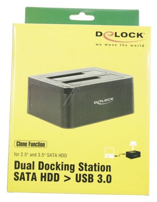 62661 DUAL DOCKINGSTATION SATA HDD > USB 3.0 MIT KLONFUNKTION
