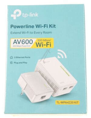 AV600 TL-WPA4220KIT POWERLINE-ADAPTER,  600MBIT/ S,  WLAN 300MBIT/ S,  SET