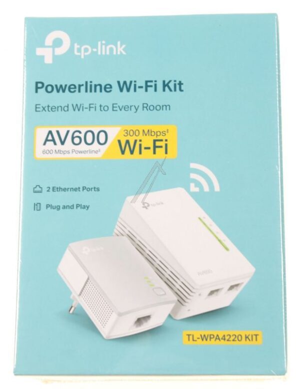 AV600 TL-WPA4220KIT POWERLINE-ADAPTER,  600MBIT/ S,  WLAN 300MBIT/ S,  SET